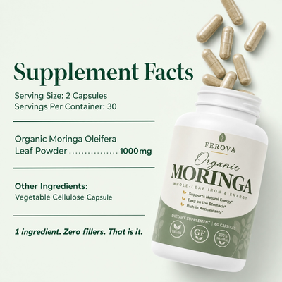 Whole-Leaf Moringa Capsules