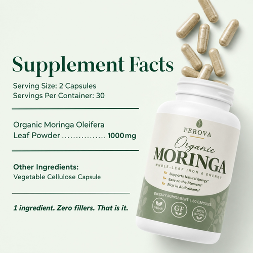 Whole-Leaf Moringa Capsules
